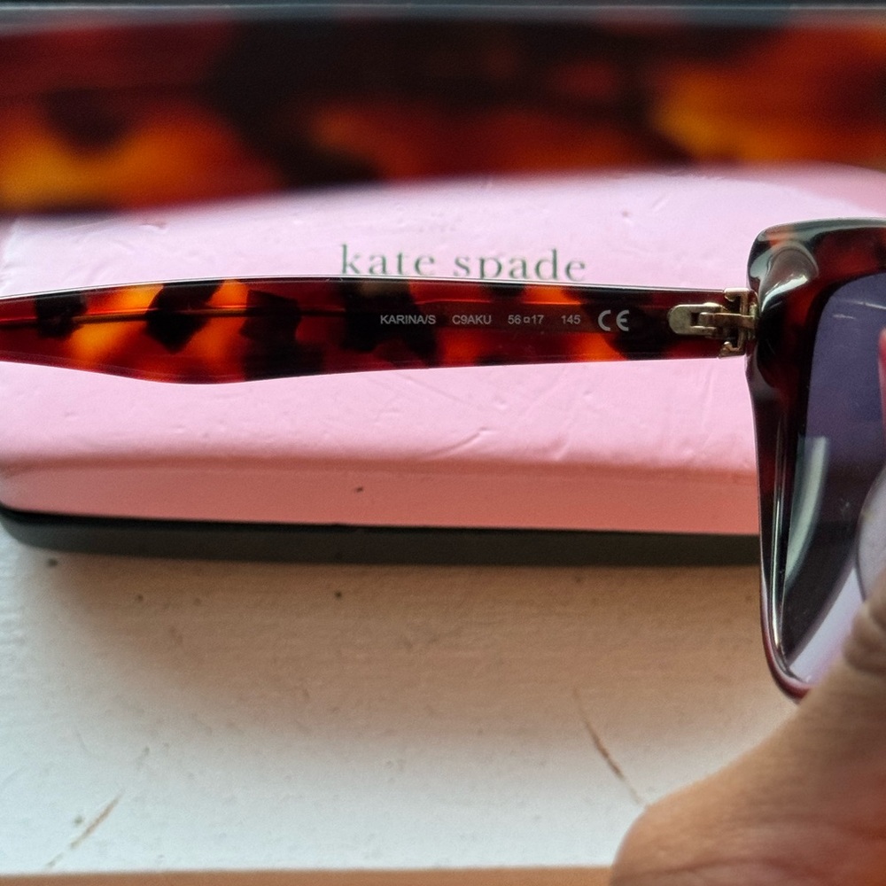 Kate Spade Tortoise Cat-Eye Sunglasses - Picture 6 of 9